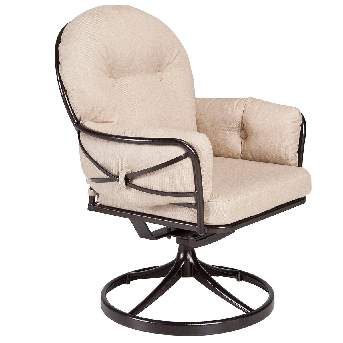 Swivel Rocker Club Dining Arm Chair:Width/Diameter :	29.5
Depth/Length:	28.5
Height:	36.5
Seat Height:	18
Arm Height:	25
Weight:	38  lbs.