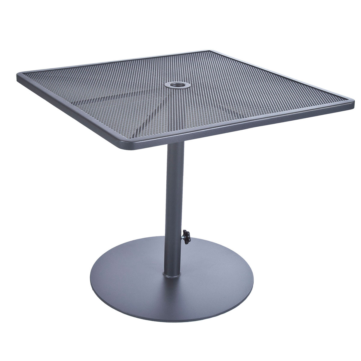 Pedestal Counter Table:
Width/Diameter :	34
Depth/Length:	34
Height:	37
Weight:	120 lbs