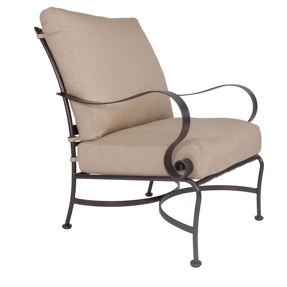 Lounge Chair:Width/Diameter :28
Depth/Length:	36.25
Height:	35.25
Seat Height:	17.75
Arm Height:	22.5
Weight:	53 lbs