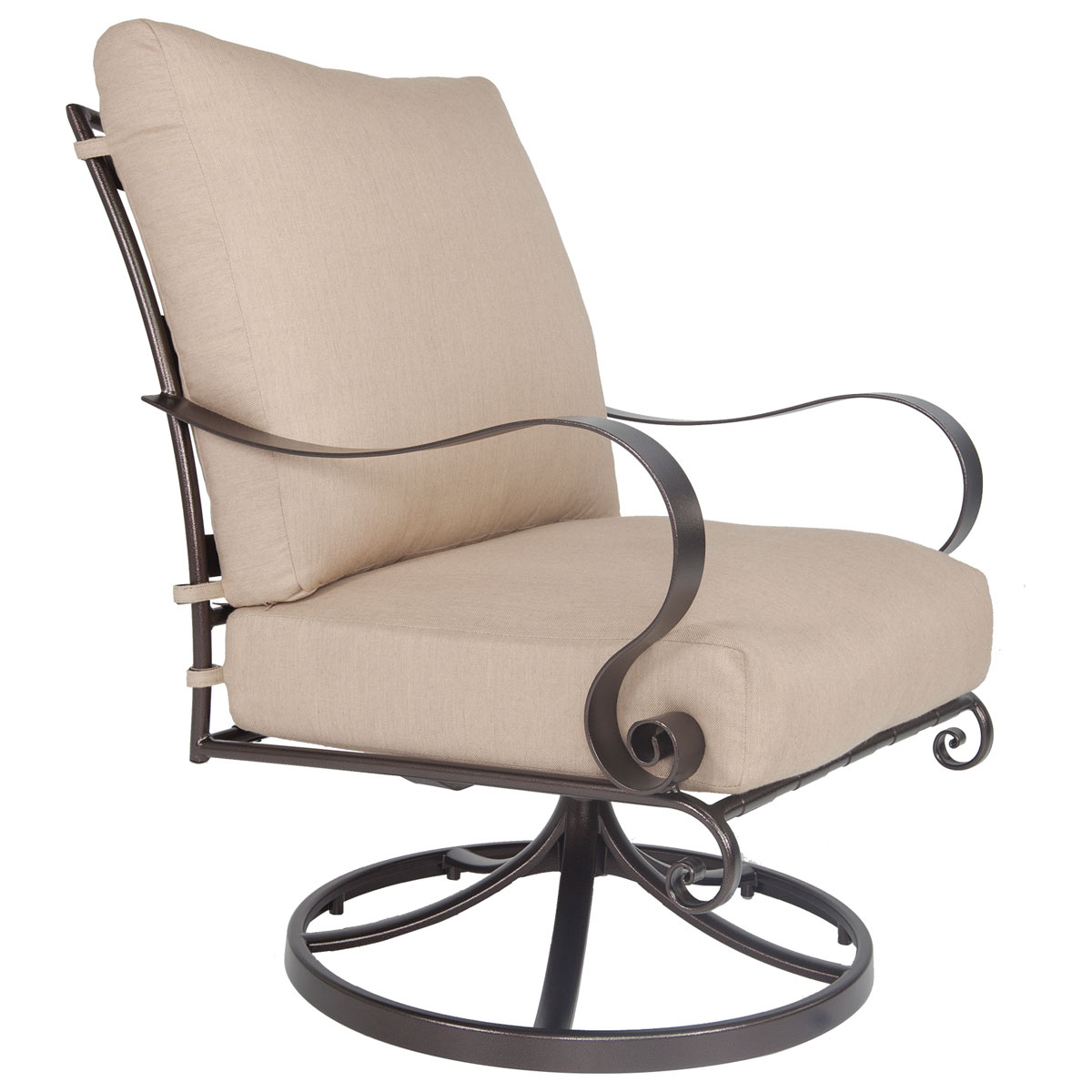 HI-Back Swivel Rocker Lounge Chair:
Width/Diameter :	28
Depth/Length:	36.5
Height:	38.5
Seat Height:	17.5
Arm Height:	25
Weight:	65 lbs