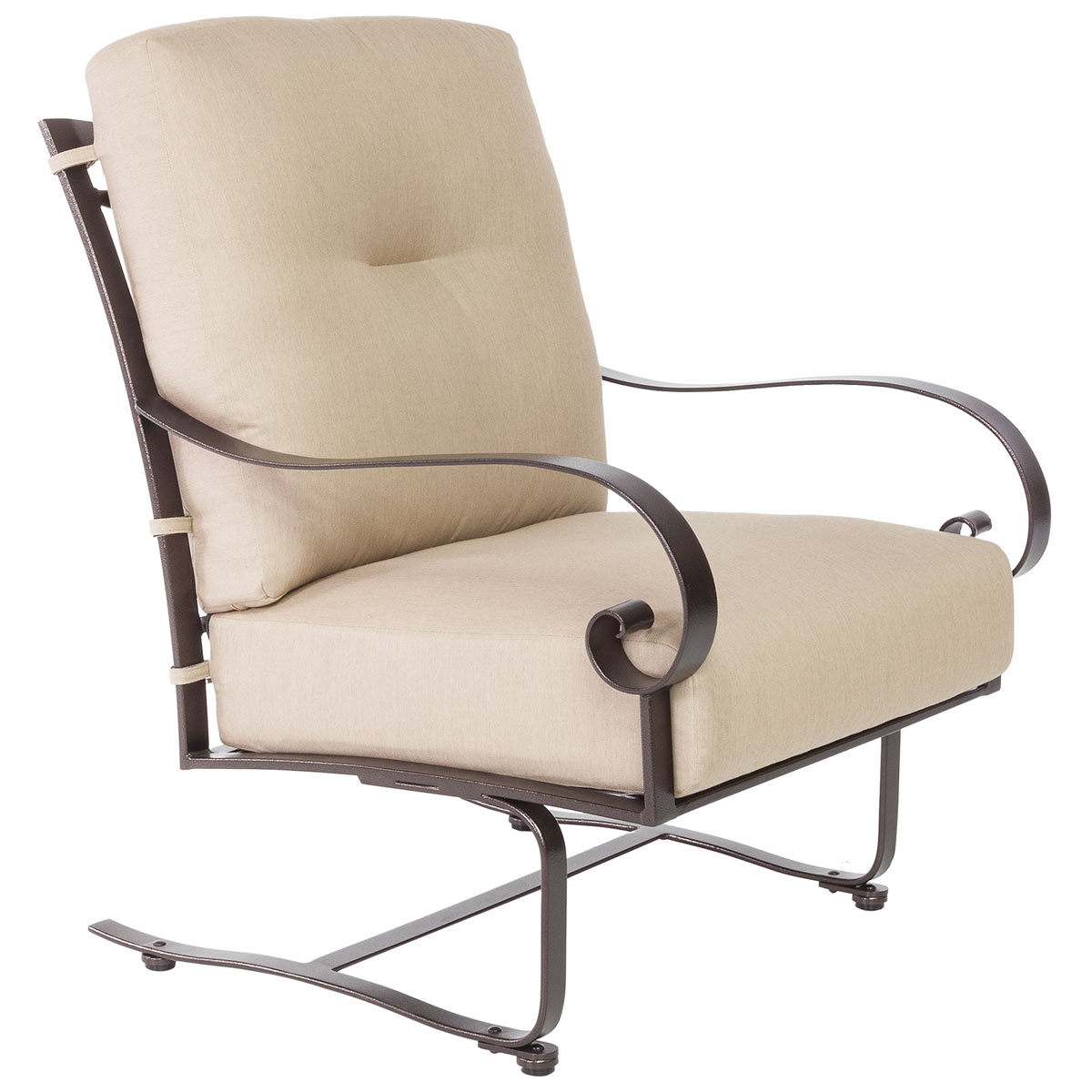 Spring Base Lounge Chair:
Width/Diameter :	30
Depth/Length:	36.75
Height:	42.25
Seat Height:	18.75
Arm Height:	26.5
Weight:	78 lbs.