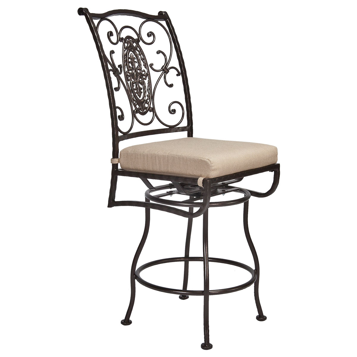 Armless Swivel Counter Stool:
Width/Diameter :	20.5
Depth/Length:	25.75
Height:	48.5
Seat Height:	27.75
Weight:	46
