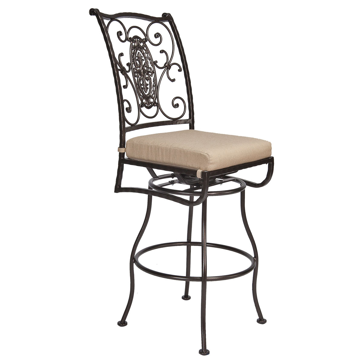 Swivel Bar Stool With No Arms:
Width/Diameter :	20.25
Depth/Length:	26.5
Height:	52.5
Seat Height:	31.75
Weight:	48