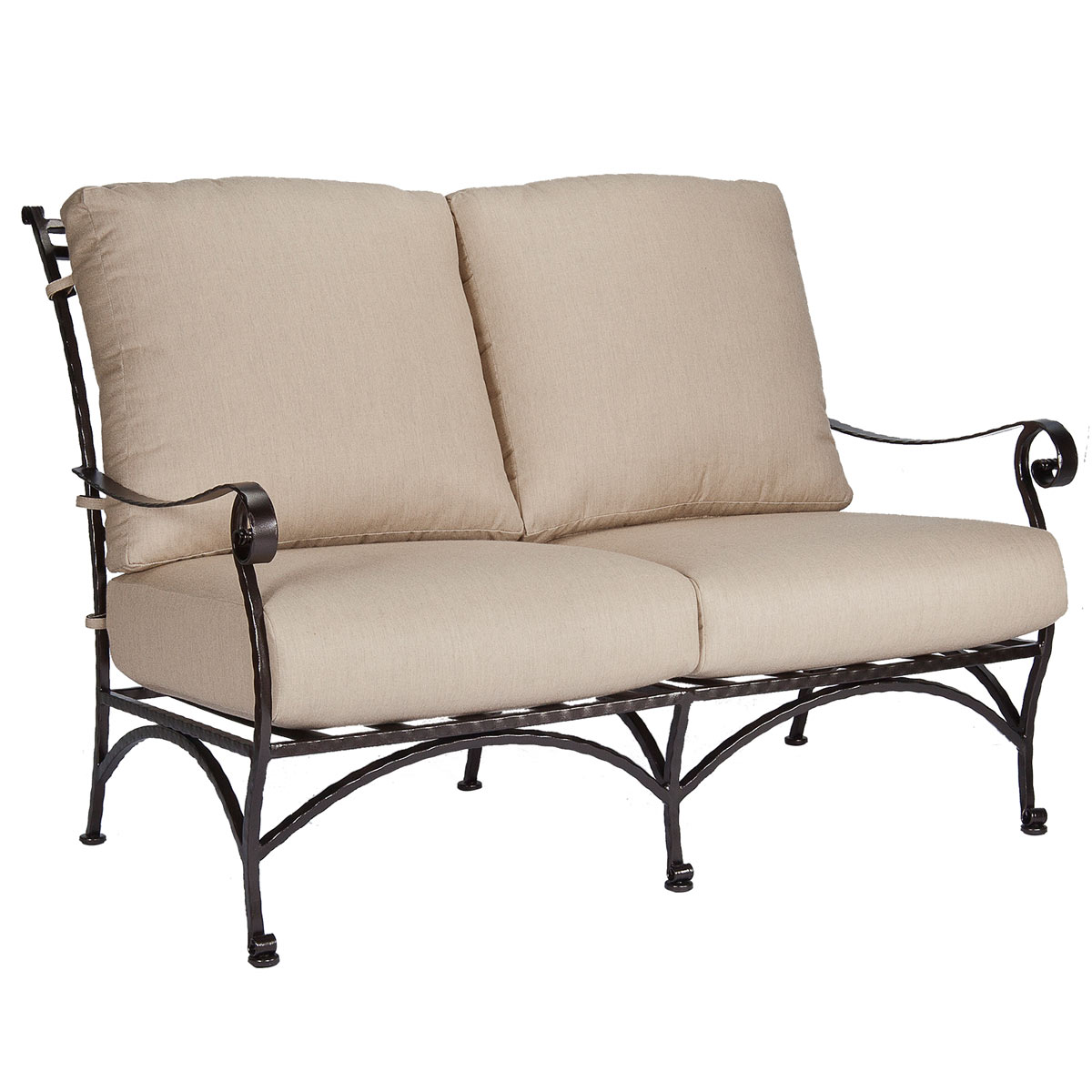 Loveseat:
Width/Diameter :	55
Depth/Length:	39.5
Height:	39.25
Seat Height:	18.75
Arm Height:	26.75
Weight:	121
 