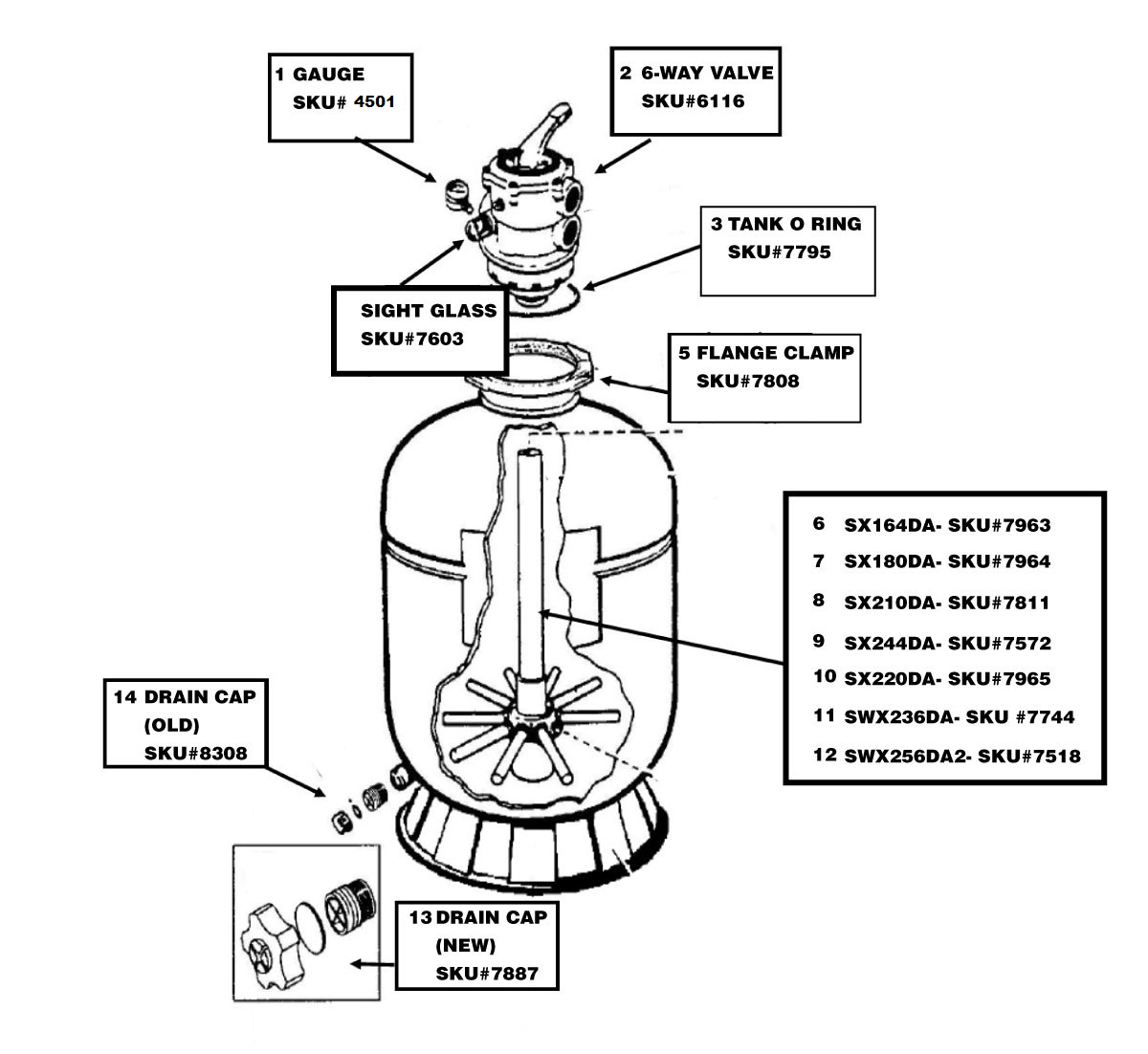 Sand Filter Parts