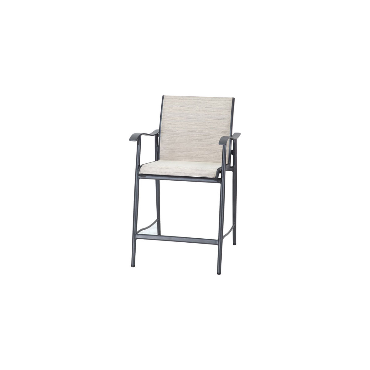 LIDA SLING STATIONARY BALCONY STOOL:W: 23.5" D: 26.5" H: 41" Seat: 25" Arm: 32.5" Weight:26.5 lbs