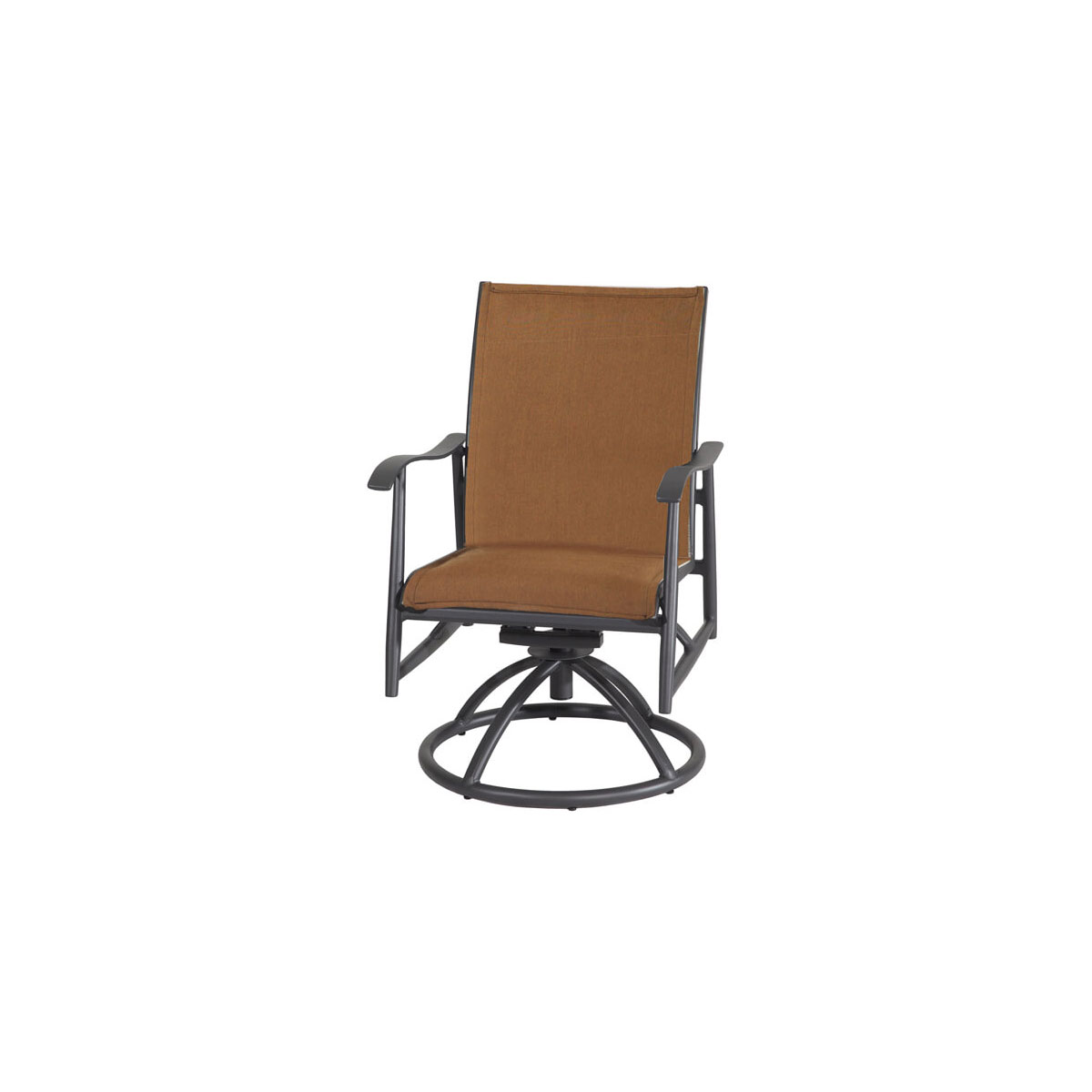 LIDA PADDED SLING SWIVEL ROCKER:W: 23.5" D: 29" H: 37.5"Seat: 18" Arm: 26.5" WEIGHT:23 lbs