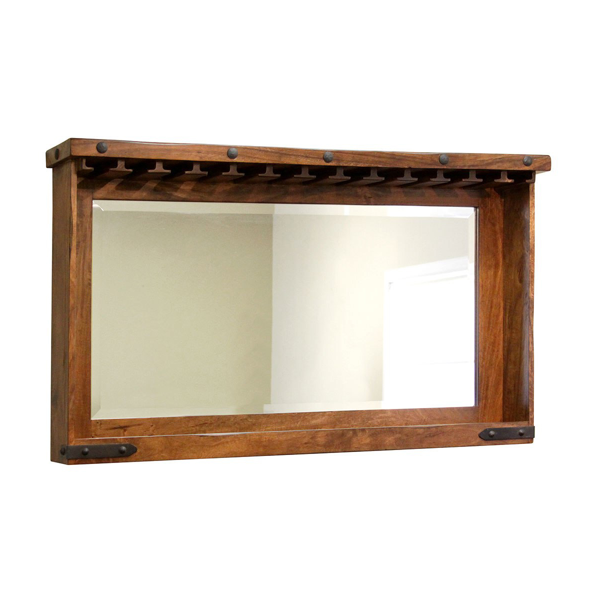 Durango Bar Mirror w/ Glass Holder 