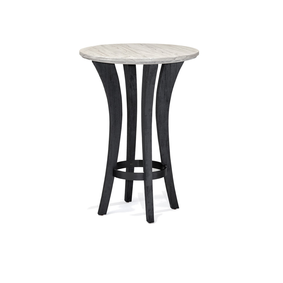 BRUNSWICK CENTENNIAL PUB TABLE (RUSTIC GREY/ BLACK WIRE BRUSH)