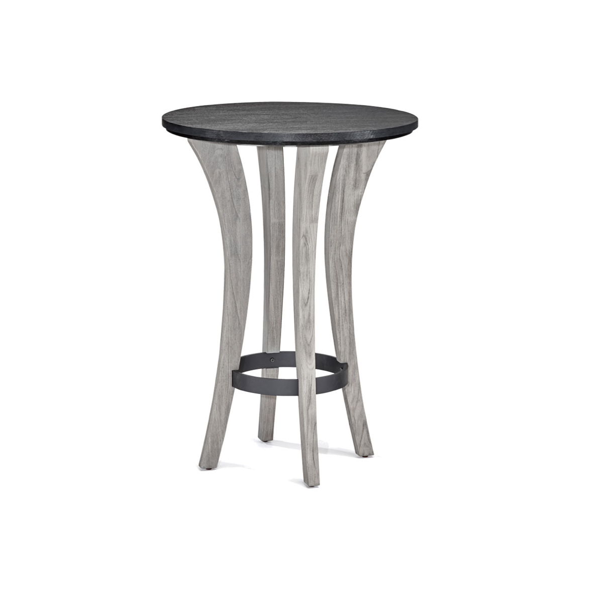  BRUNSWICK CENTENNIAL PUB TABLE (BLACK WIRE BRUSH/RUSTIC GREY)