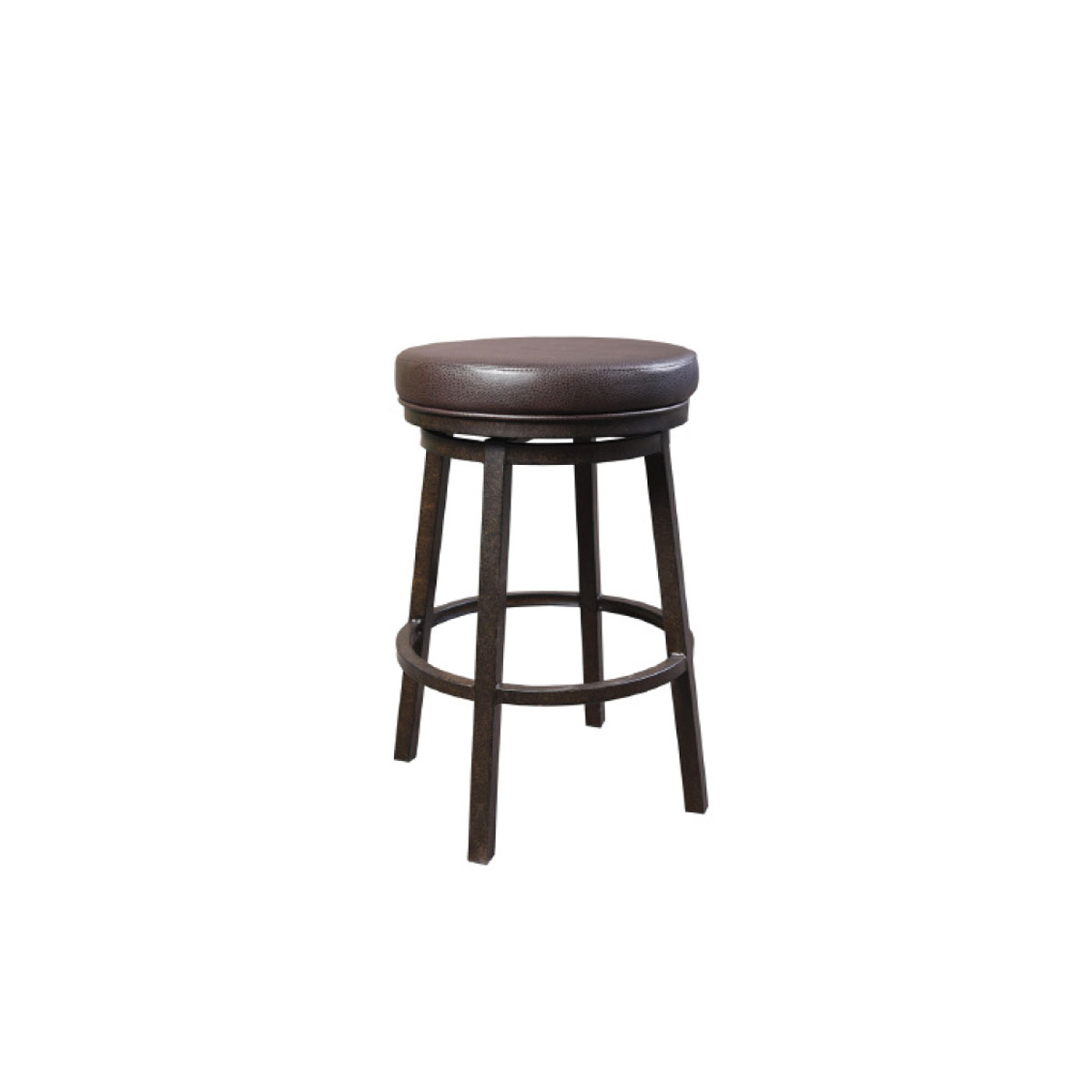 Destin Backless Swivel Stool - Brown