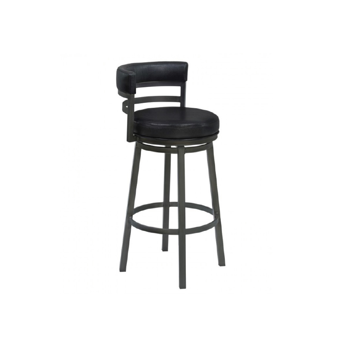 Destin Swivel Stool-Mineral/Black