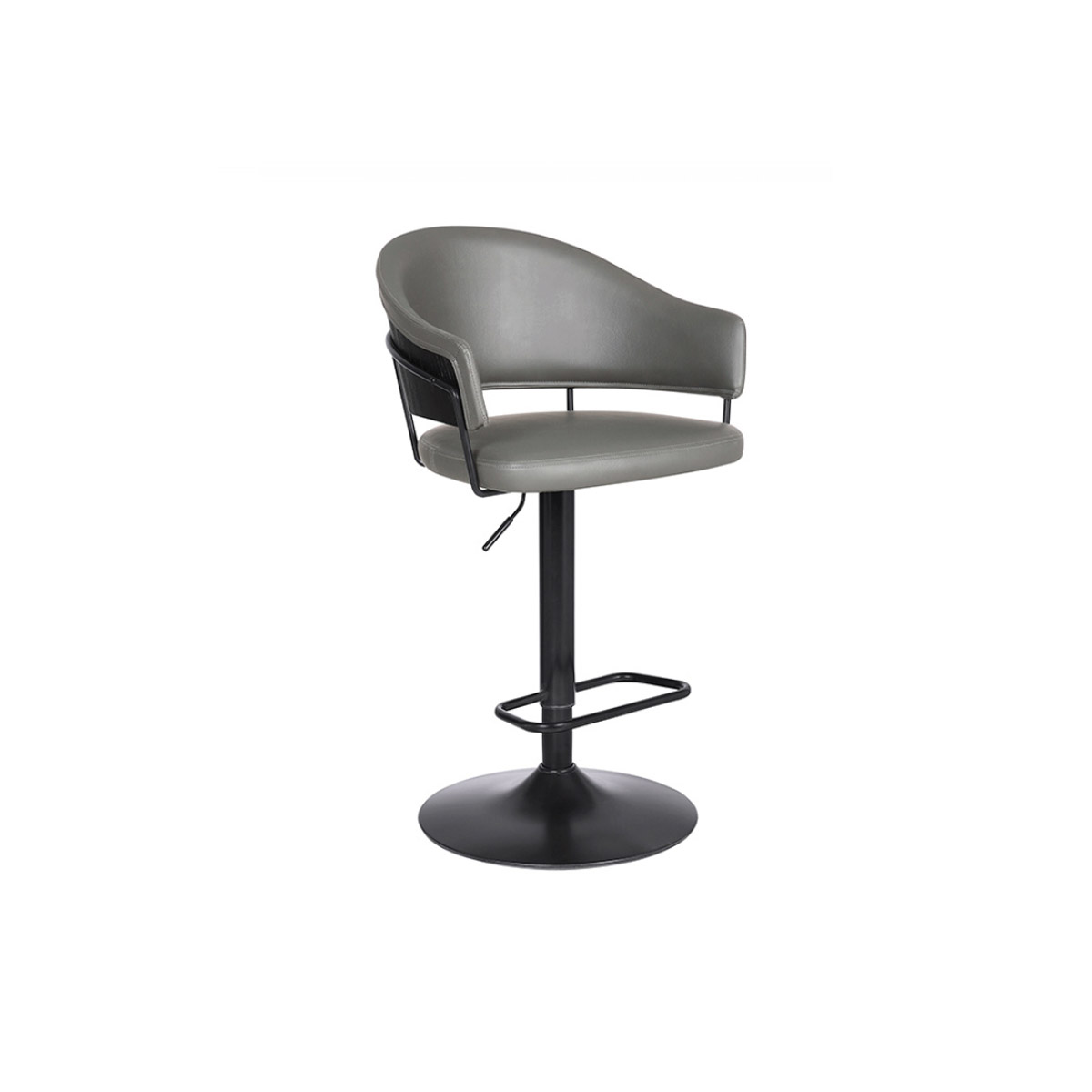 Bradley Black/Grey Adjustable Stool