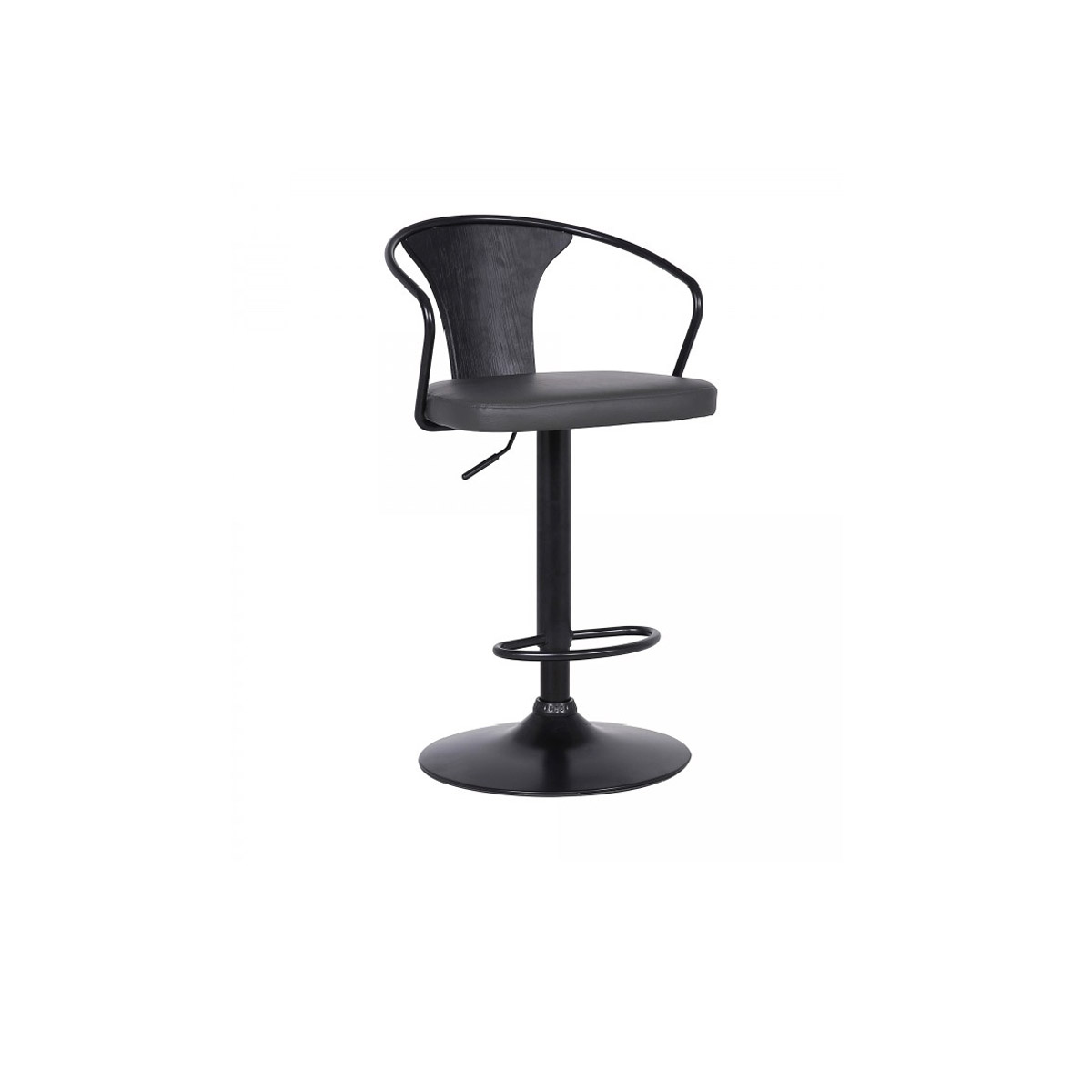 Eli Black/Grey Adjustable Stool