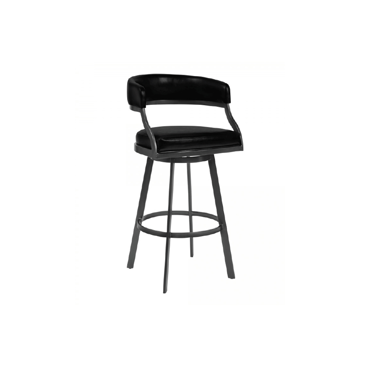 Dothan Swivel Stool - Mineral/Black