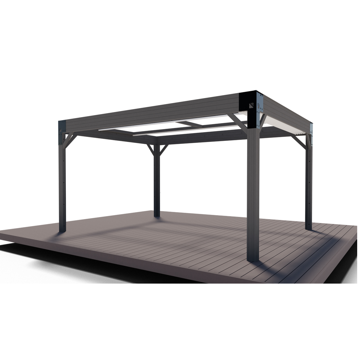 Tucson 11 x 14 Base Gazebo w/ Retractable Shade