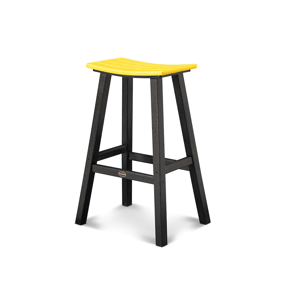 Contempo 30" Saddle Bar Stool-Black