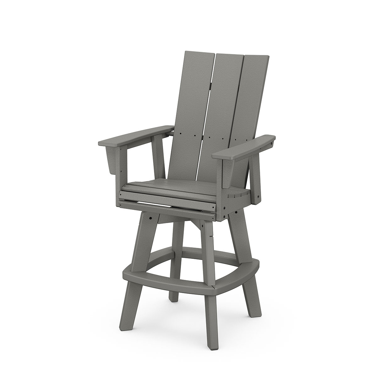 Modern Curveback Adirondack Swivel Bar Chair