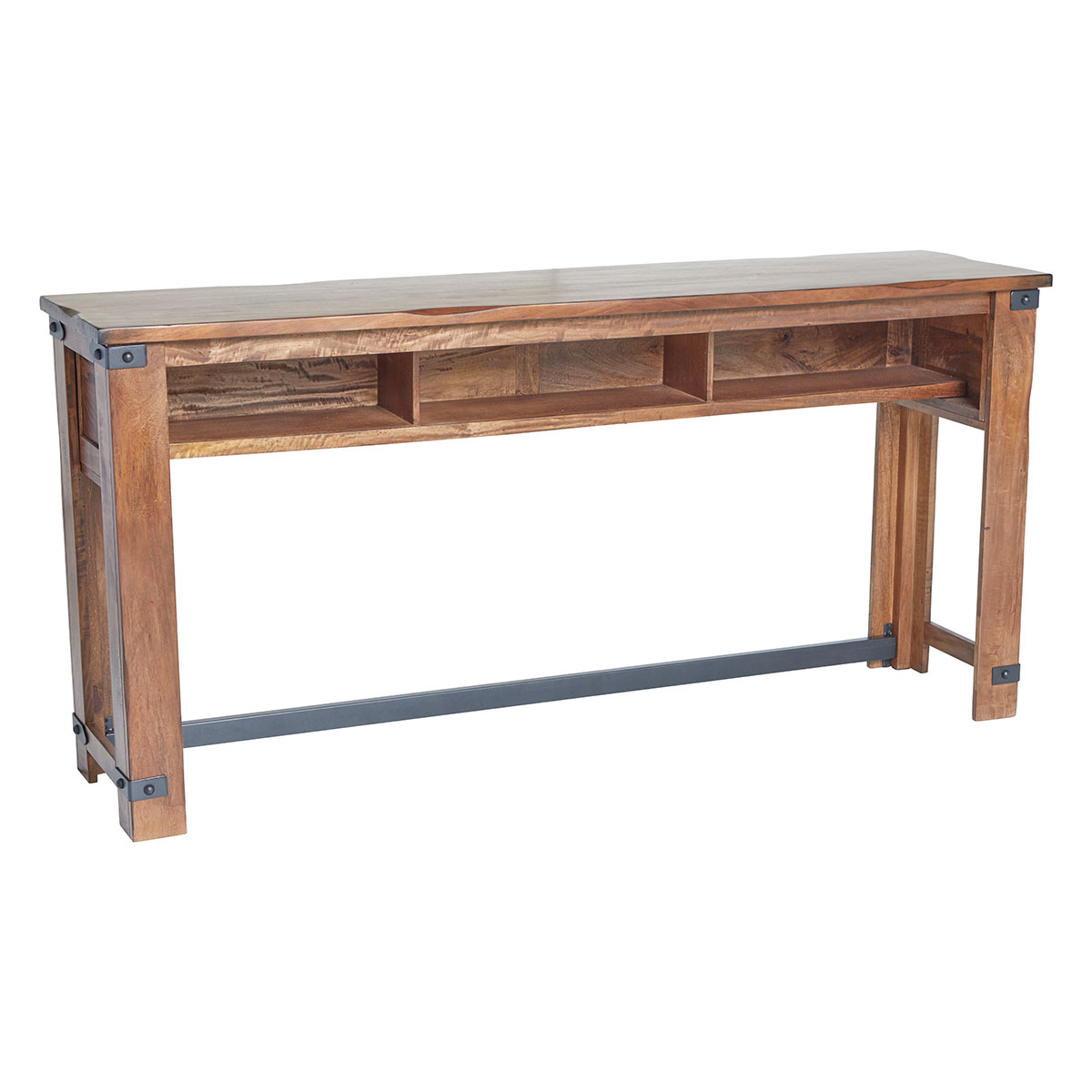 Durango Sofa Table with 3 Barstools