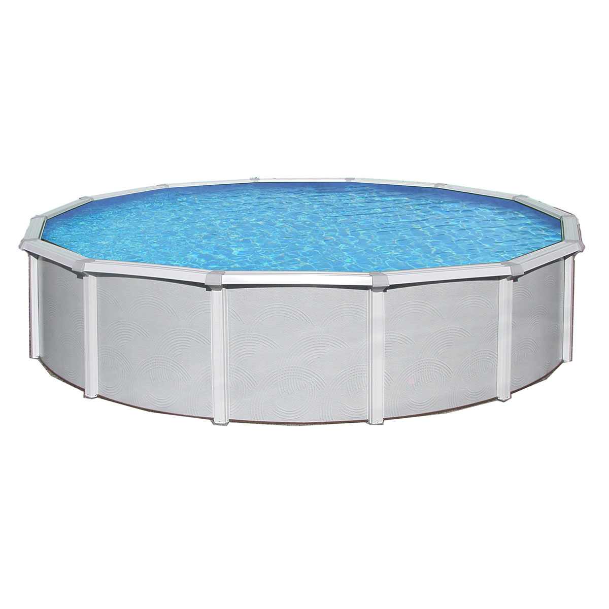 Samoan Round 52-in Deep Steel Wall Above Ground Pool w/ 8-in Top Rail