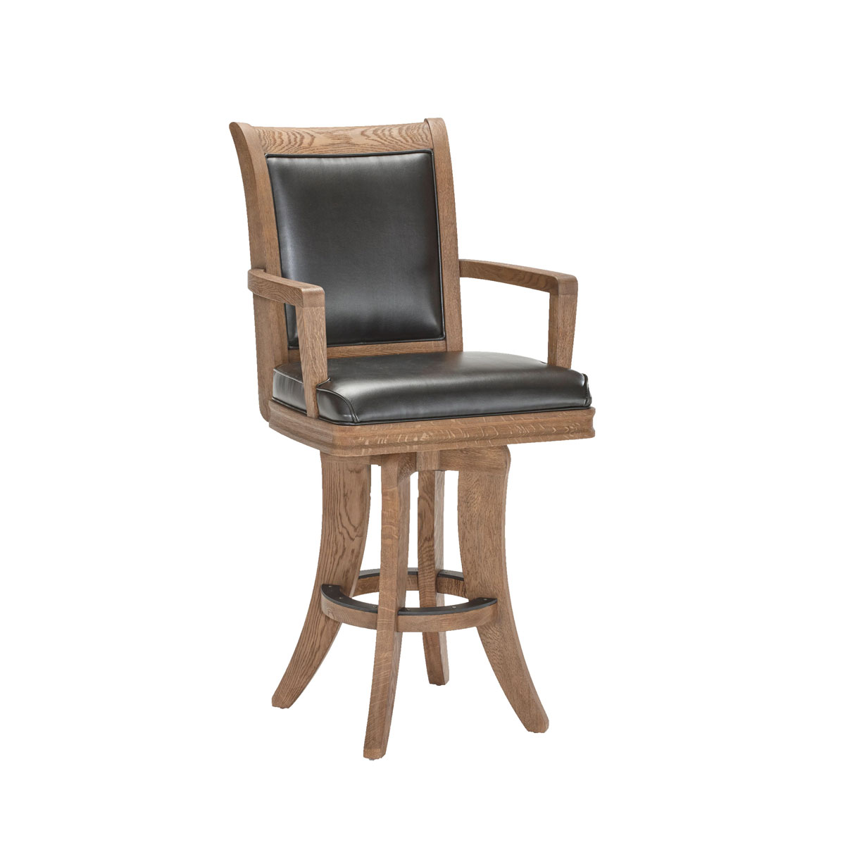 Centennial HB Barstool-Rustic Dark Brown (Set of 2)