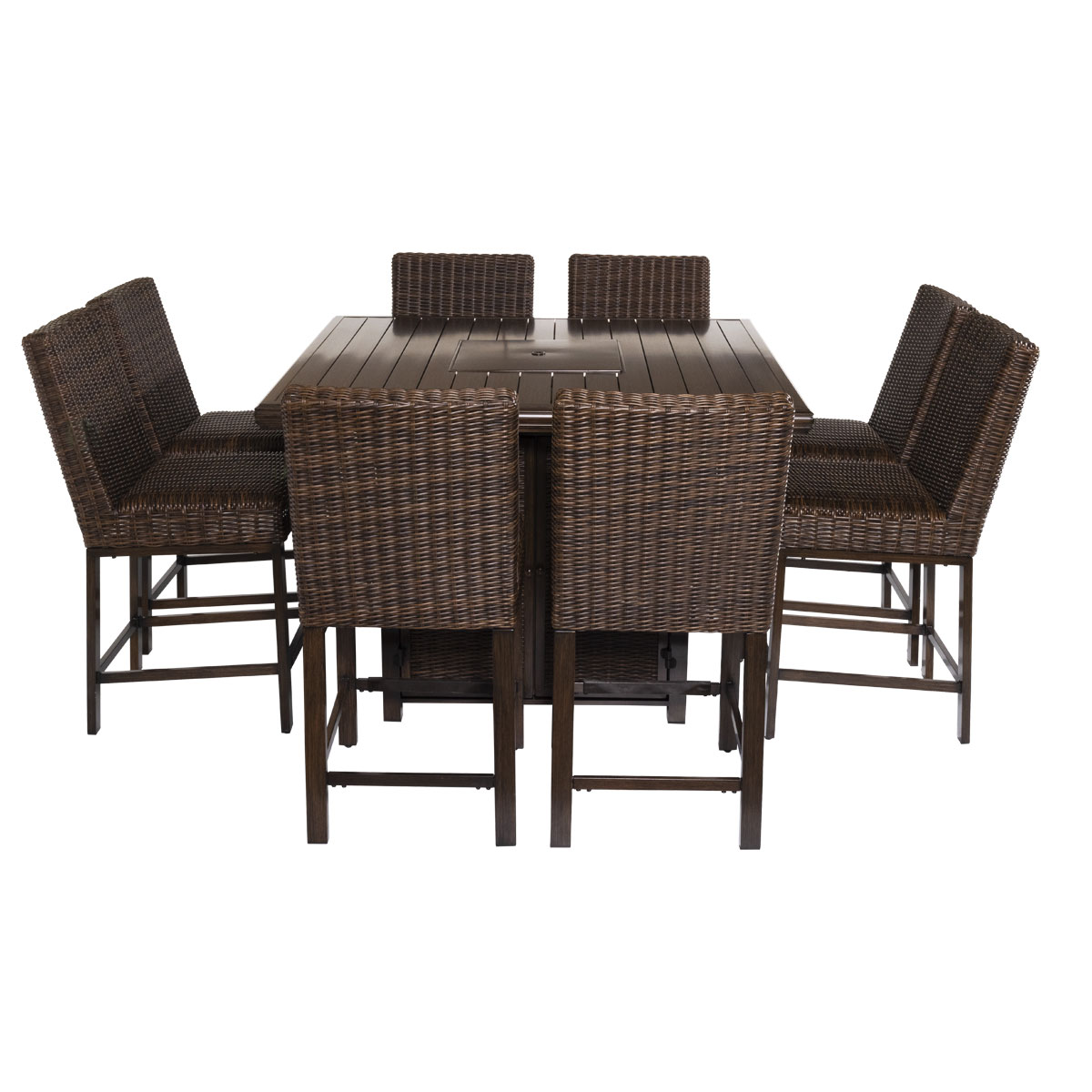 Bayfield 9 Piece Bar Firepit Dining Collection