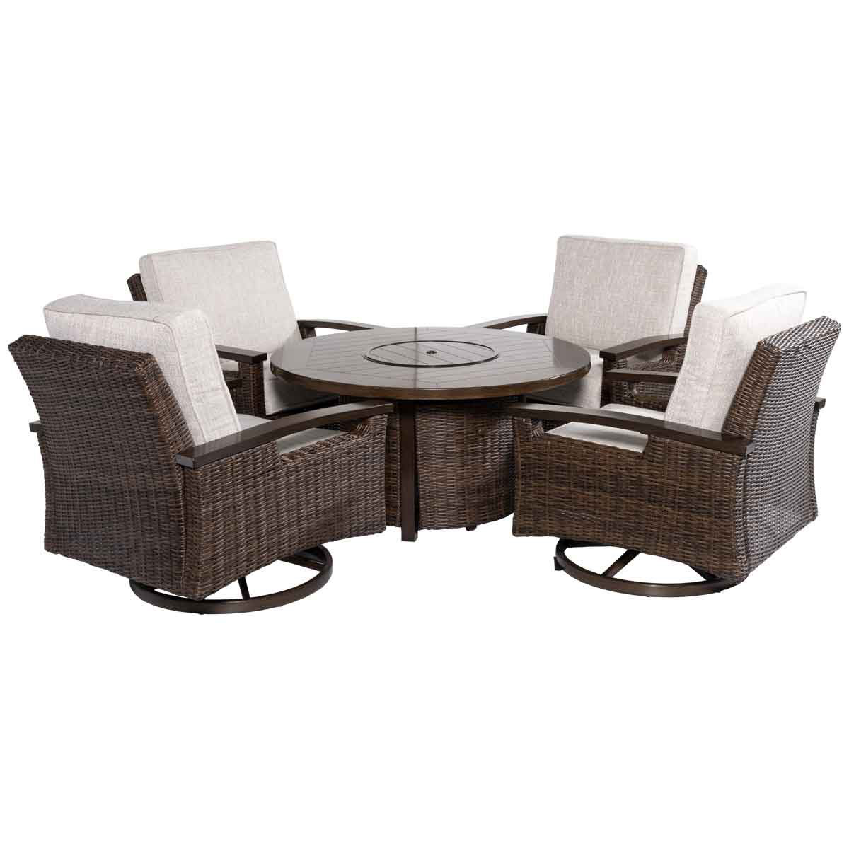 Bayfield 5 Piece Firepit Chat Collection