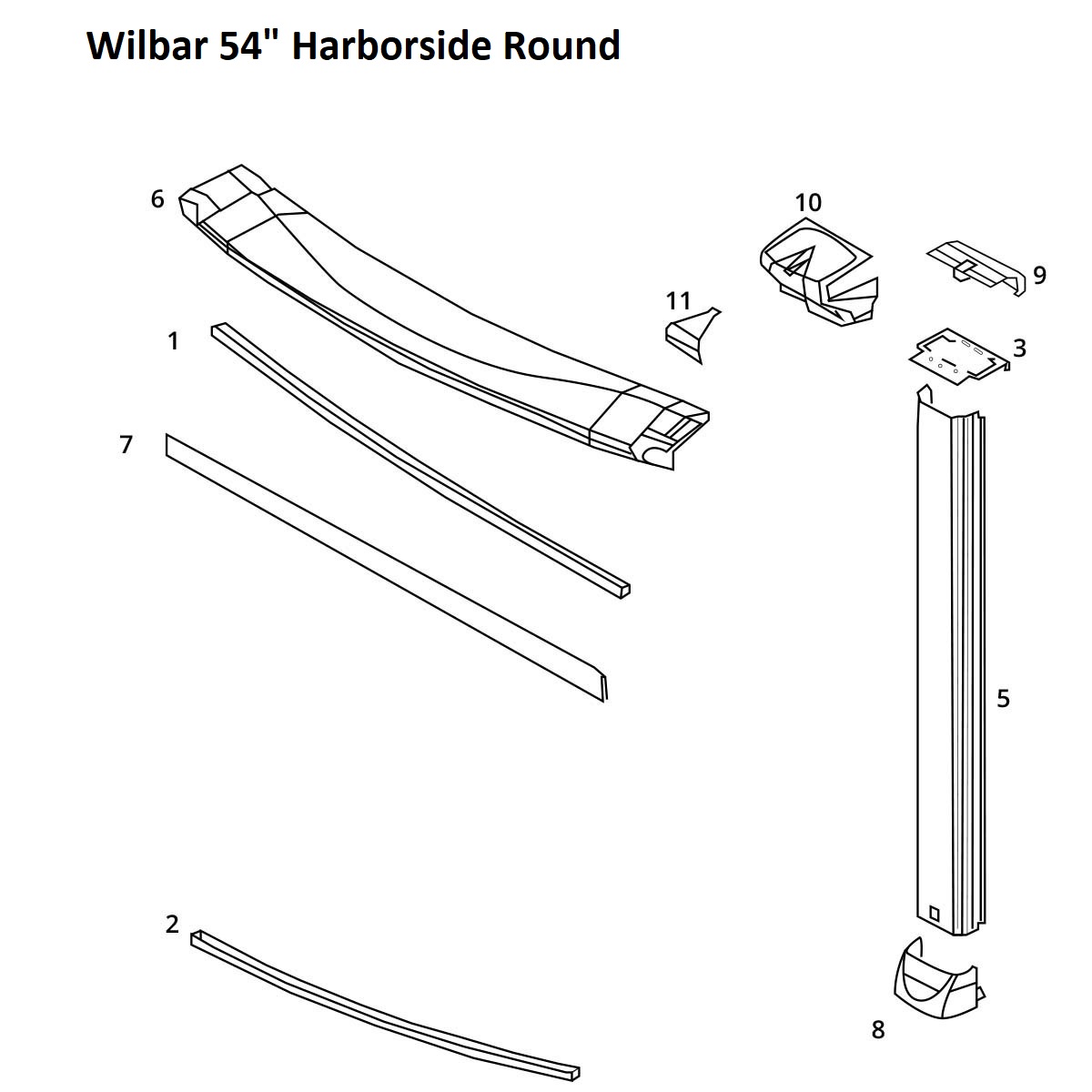 Wilbar Harborside 54" (Round)