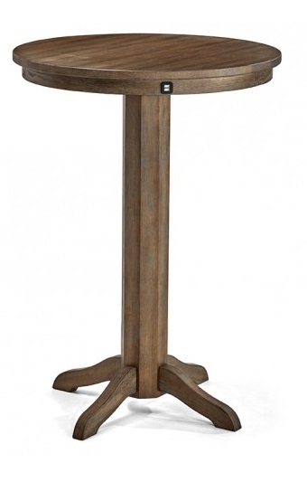 Brunswick Traditional Pub Table (Rustic Dark Brown)