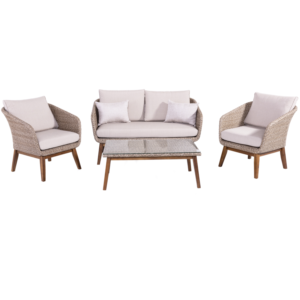 Cayman 4 Piece Loveseat Collection 