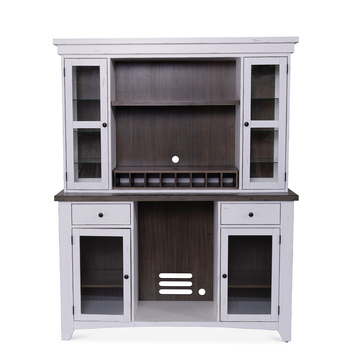 Savannah 2-Tone Bar and Hutch