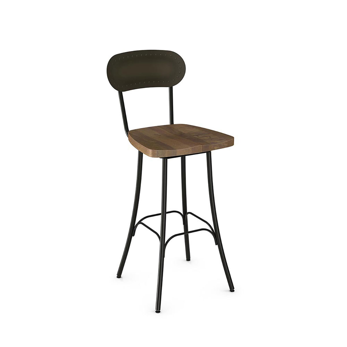 Bean Swivel Wood Stool