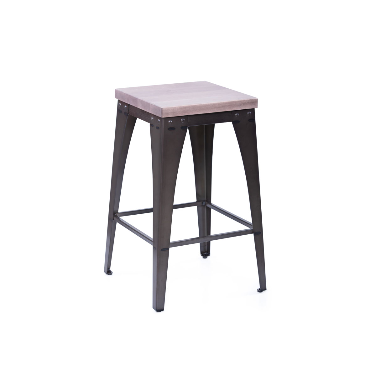 Upright Non-Swivel Backless Stool