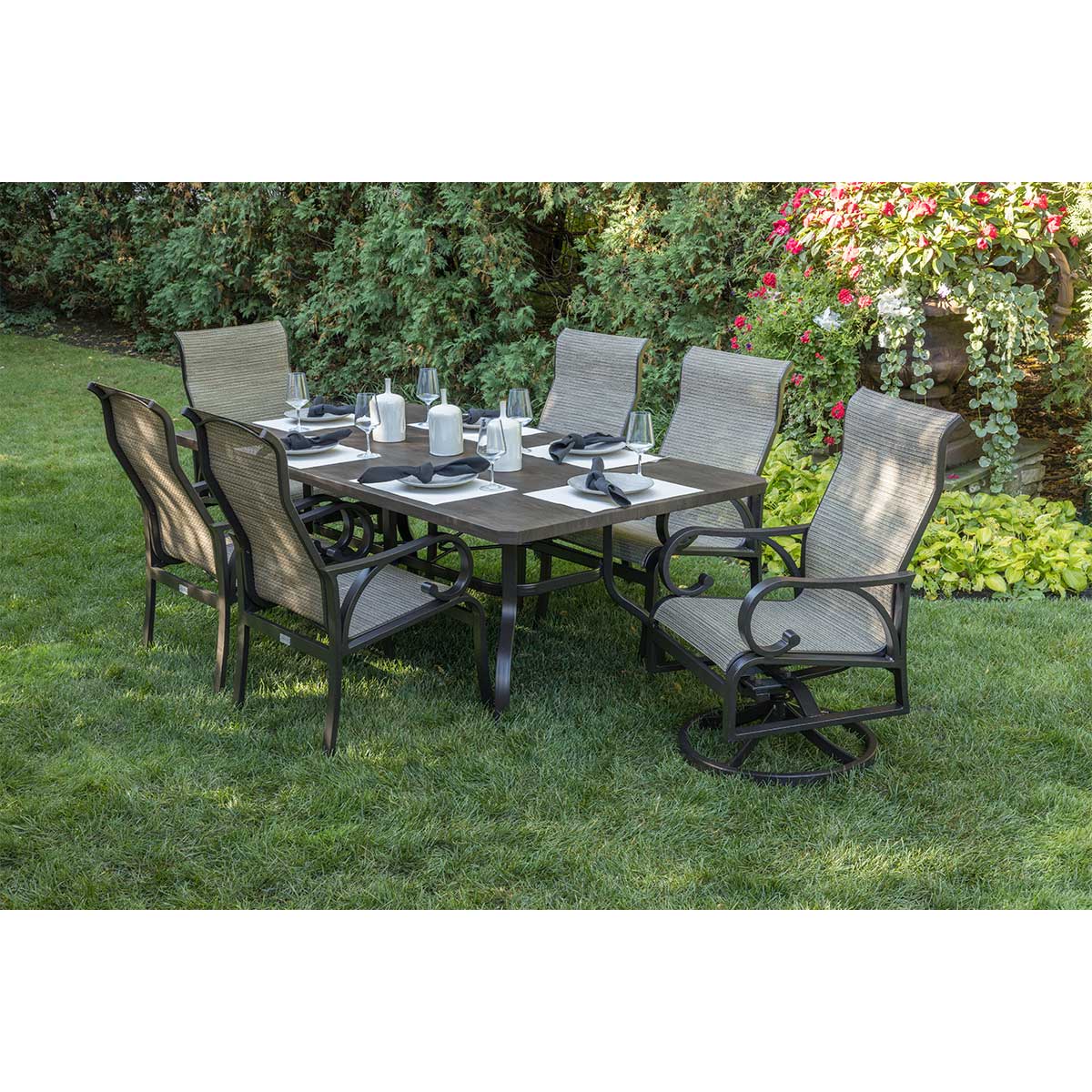 Aberdeen Sling 7 Piece Dining Collection