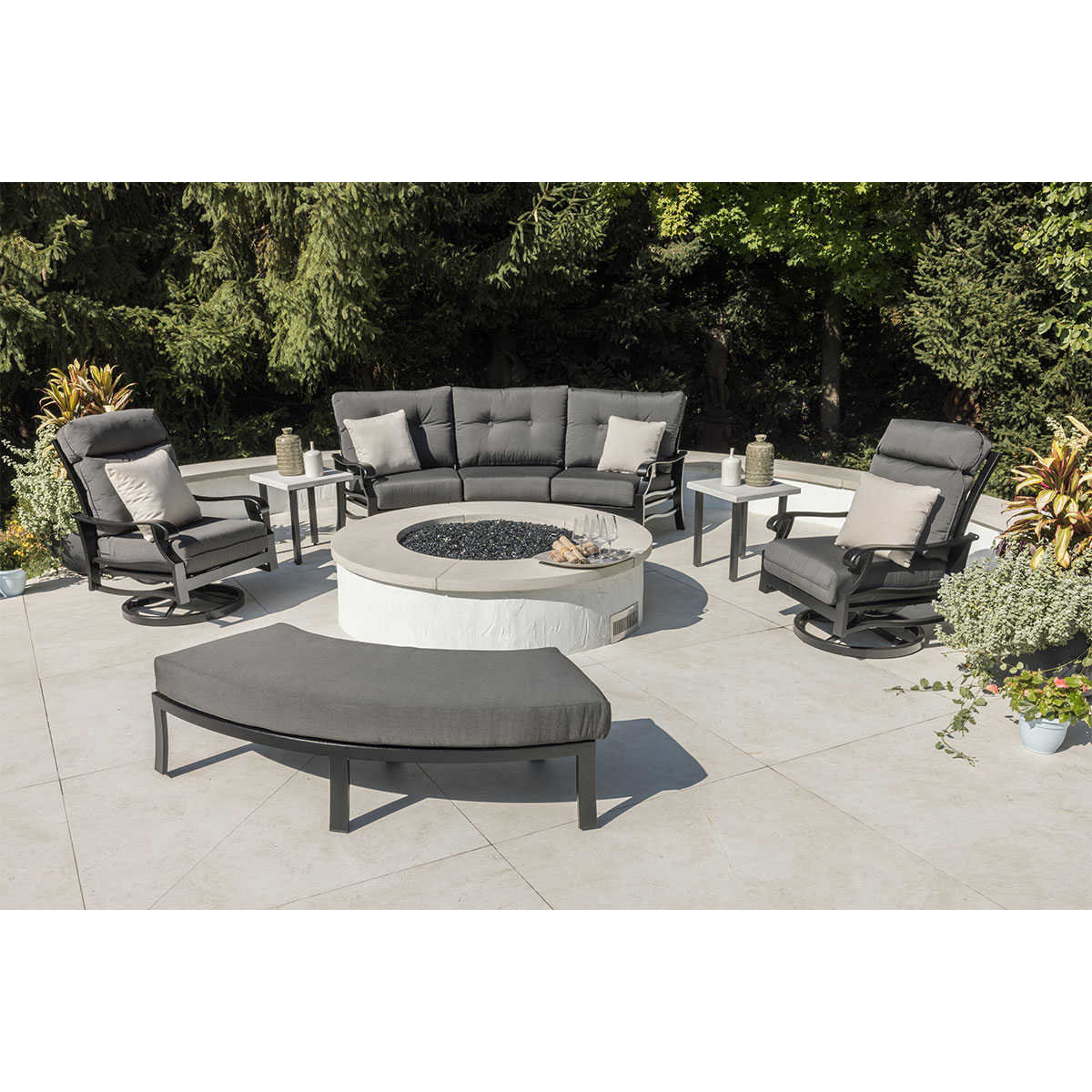 Stirling 6 Piece Curved Deep Seat Collection