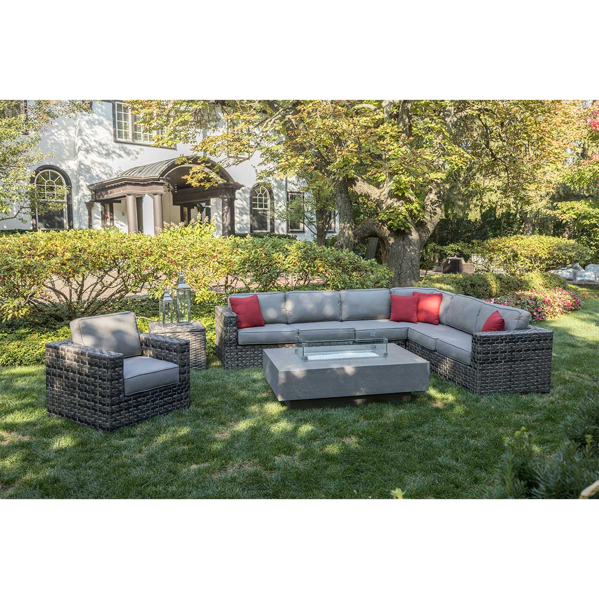 Coventry 6 Piece Sectional Firepit Chat Collection