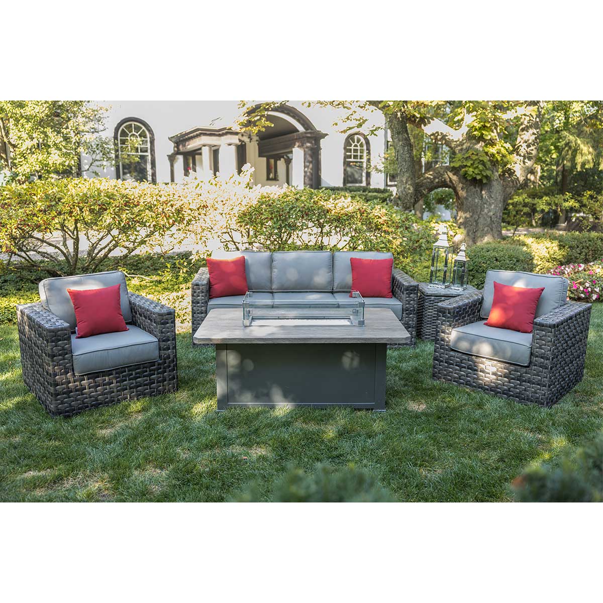 Coventry 4 Piece Sofa Firepit Chat Collection