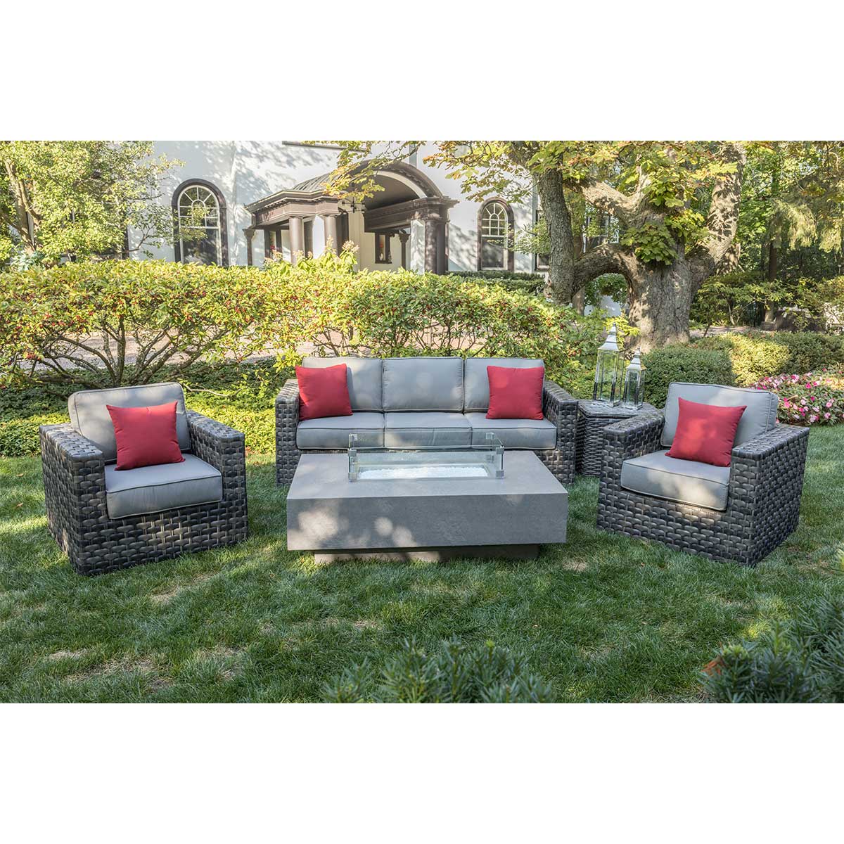 Coventry 4 Piece Sofa Firepit Chat Collection