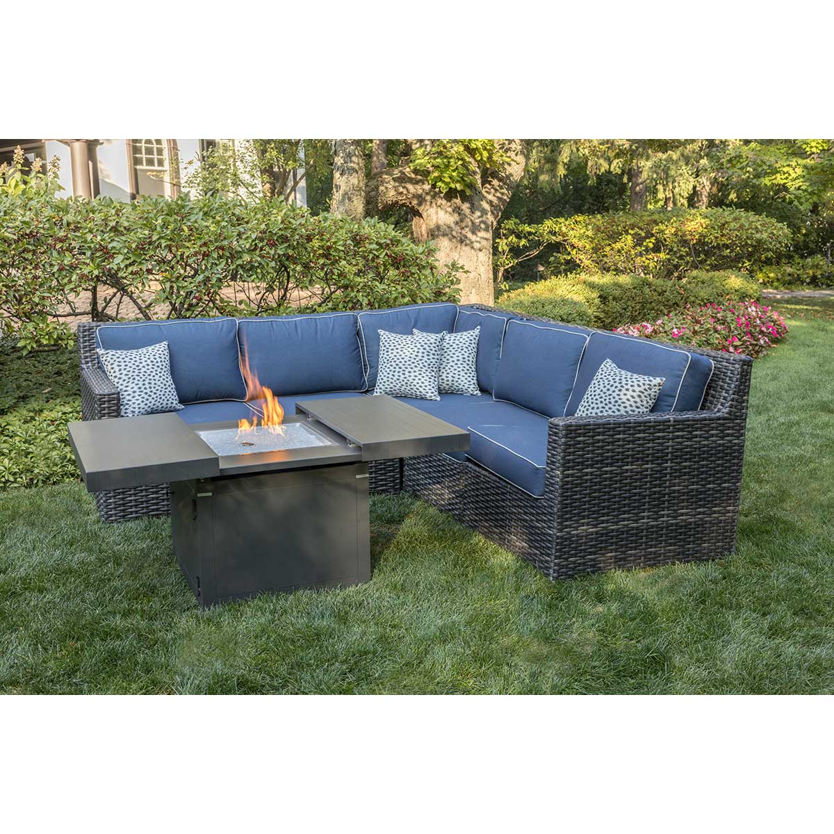 Greystone 6 Piece Sectional Firepit Chat Collection