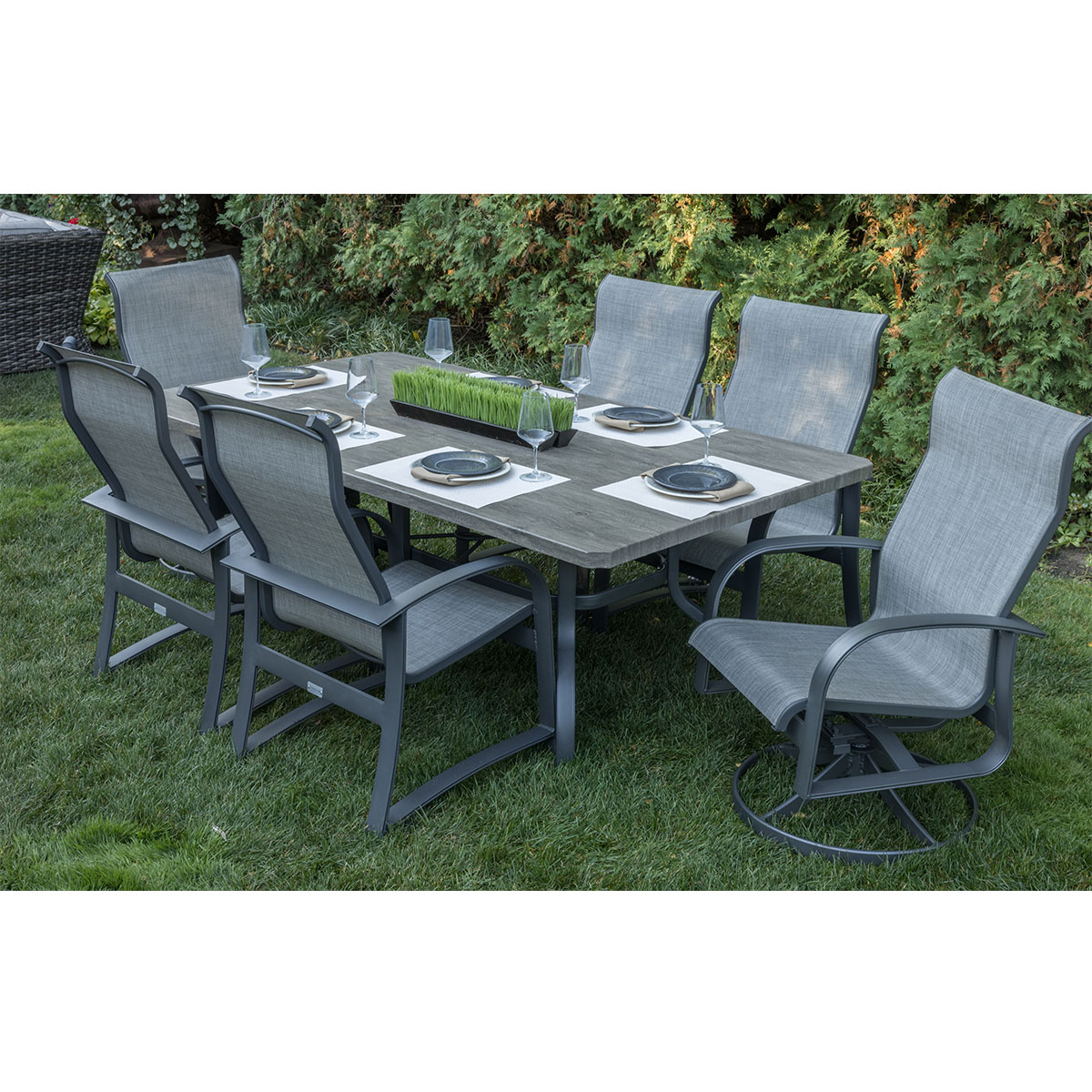 Wakefield 7 Piece Sling Dining Collection