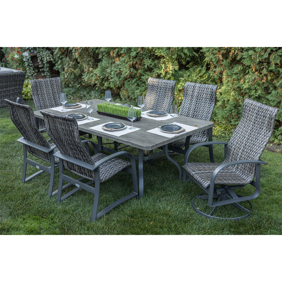 Wakefield 7 Piece Woven Dining Collection