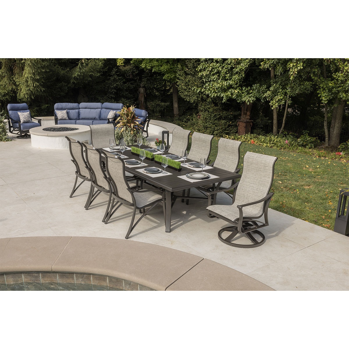 Corsica GPH 9 Piece Sling Dining Collection