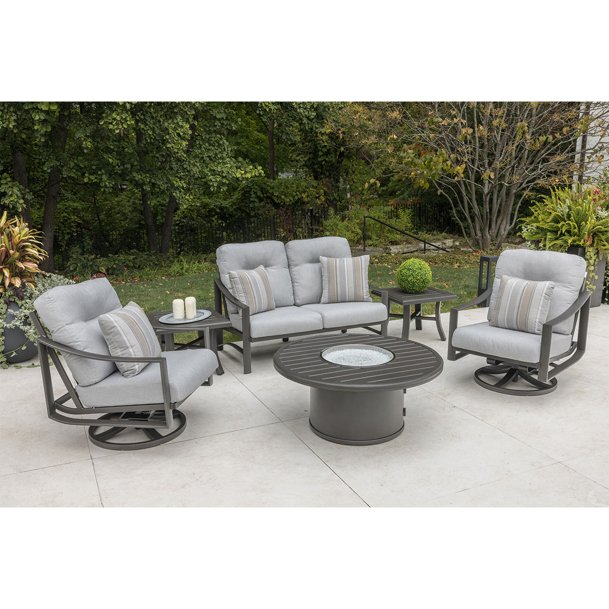 Kenzo 5 Piece Loveseat Firepit Collection