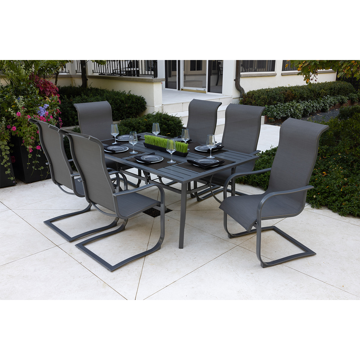 Augustine 7 Piece Sling Dining Collection