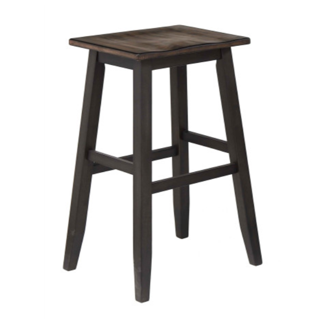 Arlington Wood Saddle Barstool 