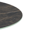 Italian Porcelain on Flat Edge Glass- Black Marble Finish- 39