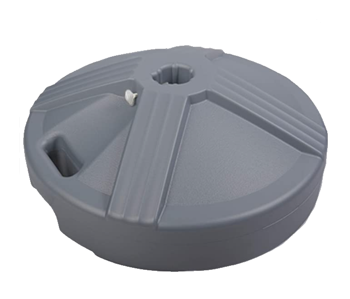 50lb Cement Filled Grey Umbrella Base 