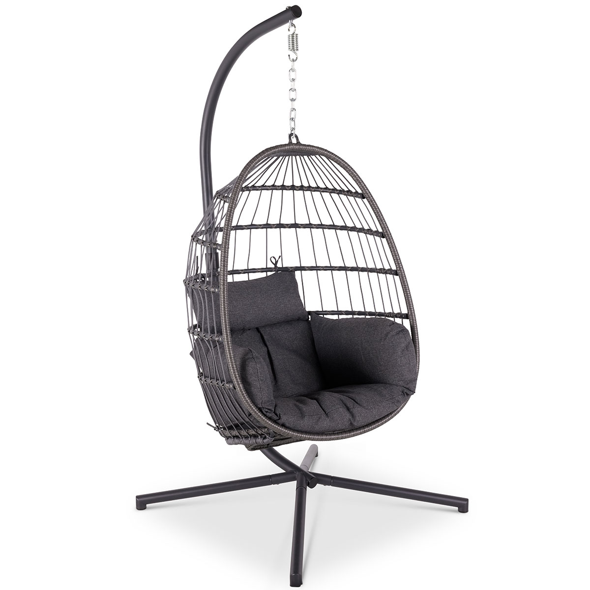 Deluxe Egg Swing W/Cushion & Stand 