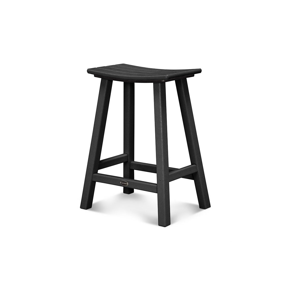 Traditional 24" Saddle Counter Stool