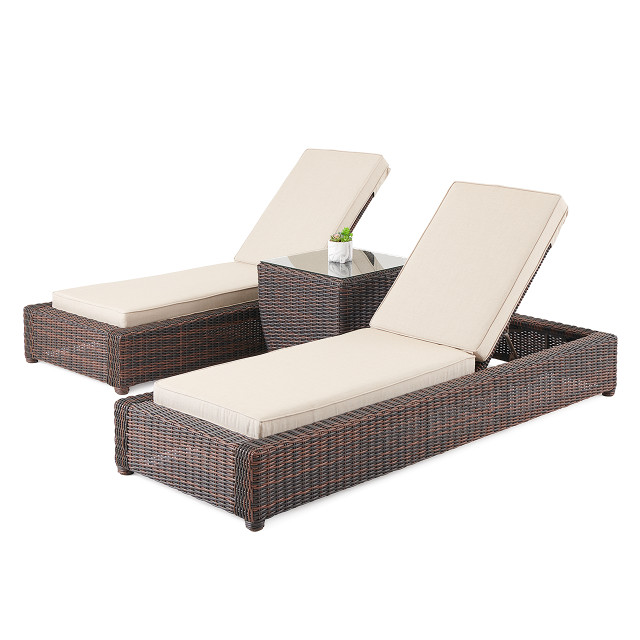 Albany 3 Piece Cabana Chaise Group